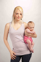 Momzelle criss cross nursing tank